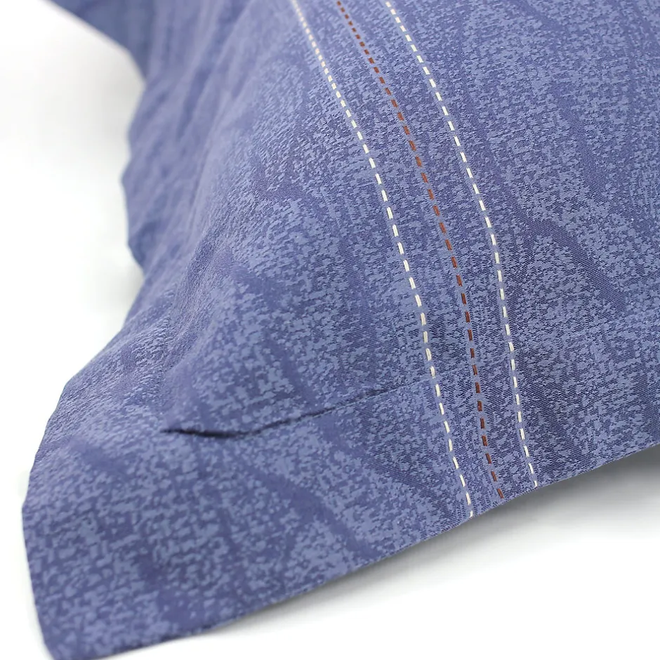 Linnea Parure de lit 240x220 cm Satin de coton VENDOME Bleu foncé