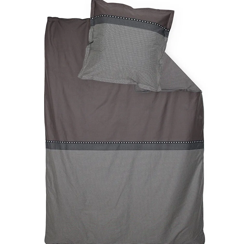 Linnea Parure de lit 140x200 cm satin de coton ENZO noir