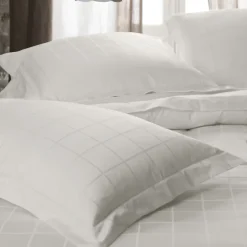 Linnea Parure de lit 280x240 cm set 50x70 satin CONCERTO rayures beige Craie Online