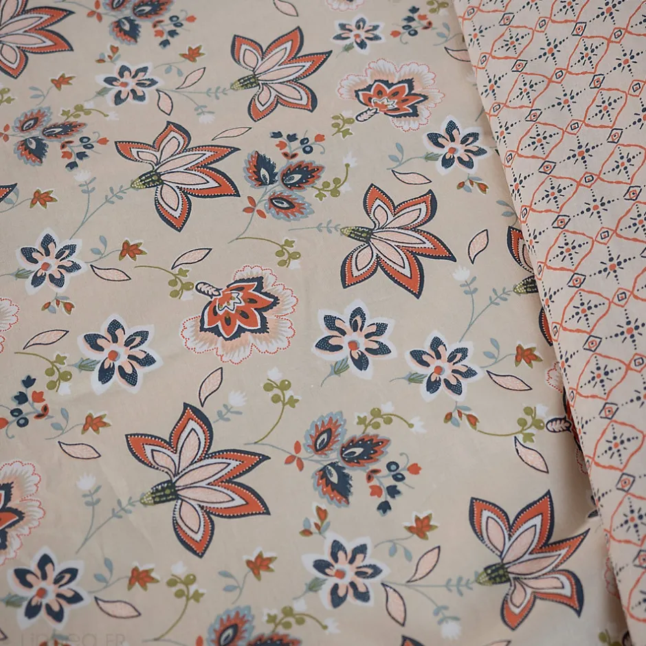 Linnea Parure de lit 260x240 cm set 63x63 cm DENIA coton