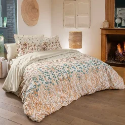 Linnea Parure de lit 280x240 cm 65x65 cm coton ÉVASION pêche 3 pièces Best