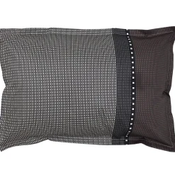 Linnea Parure de lit 140x200 cm 50x70 cm en satin de coton ENZO noir Clearance