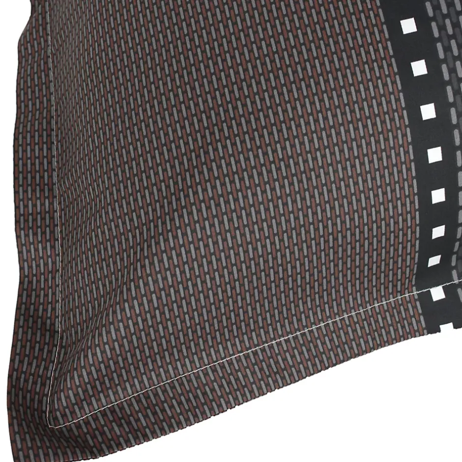 Linnea Parure de lit 140x200 cm 50x70 cm en satin de coton ENZO noir Clearance