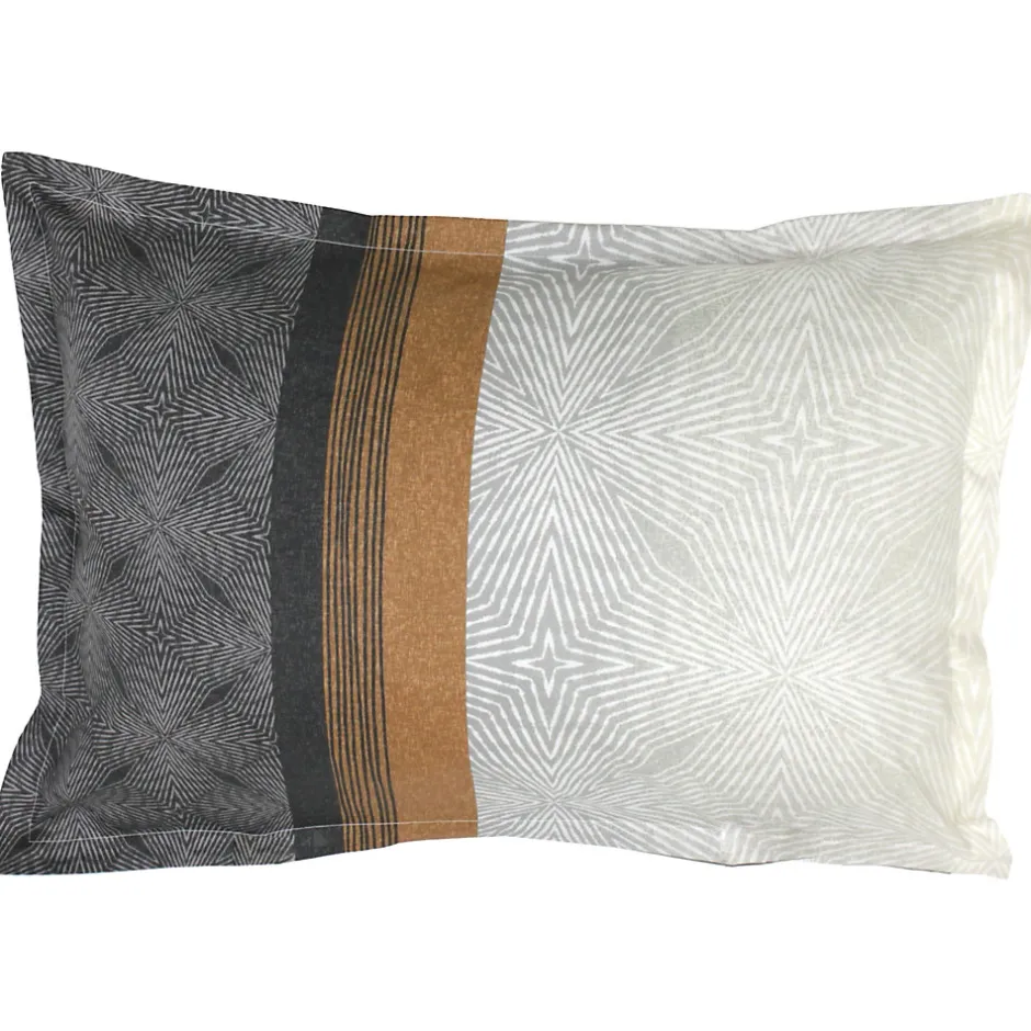 Linnea Parure de lit 260x240 cm 50x70 cm en satin de coton TIAGO noir