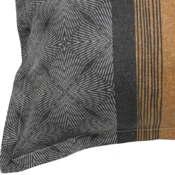 Linnea Parure de lit 200x200 cm 50x70 cm en satin de coton TIAGO noir Outlet