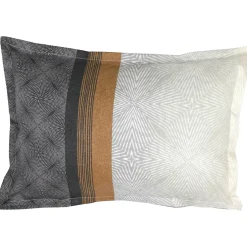 Linnea Parure de lit 200x200 cm 50x70 cm en satin de coton TIAGO noir Outlet