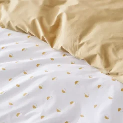 Linnea Parure de lit 300x240 cm 65x65 cm percale de coton ALEX marron Moka 3 pièces Best