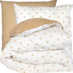 Linnea Parure de lit 300x240 cm 65x65 cm percale de coton ALEX marron Moka 3 pièces Best