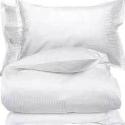 Linnea Parure de lit 260x240 cm 50x70 cm satin GRAND HÔTEL 3 pièces blanc