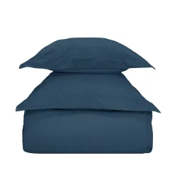 Sensei Maison Parure housse de couette 240x220 cm avec 2 taies 50x70 cm en coton Denim STUDIO Online