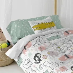 Happyfriday Parure housse de couette 2 pièces Best buddies 100% Coton Discount