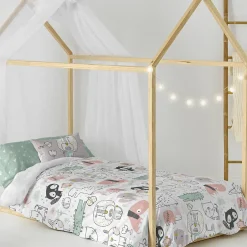 Happyfriday Parure housse de couette 2 pièces Best buddies 100% Coton Discount