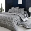 Tradilinge Parure Housse de Couette FOREVER GRIS (260x240 cm - Gris clair) Sale