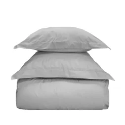 Sensei Maison Parure housse de couette 240x220 cm avec 2 taies 50x70 cm en coton Gris Perle STUDIO Online