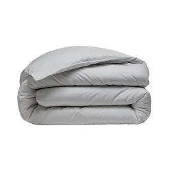 Sensei Maison Parure housse de couette 240x220 cm avec 2 taies 65x65 cm en coton Gris Perle STUDIO