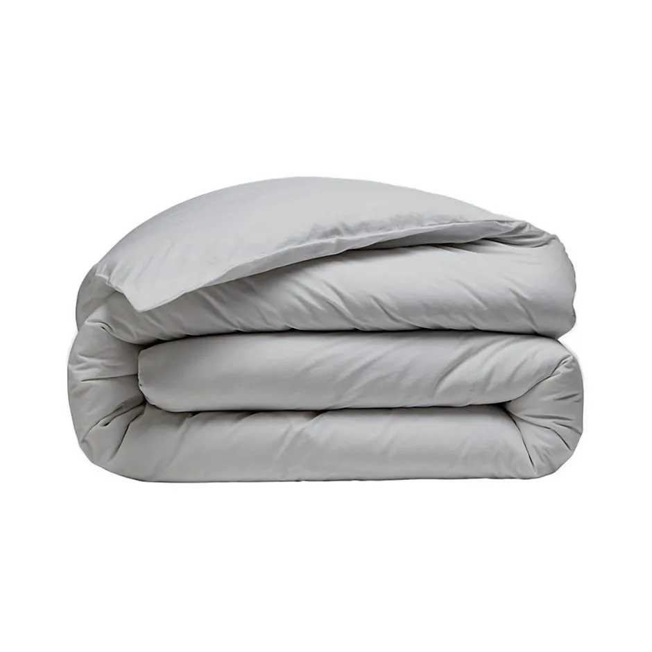 Sensei Maison Parure housse de couette 240x220 cm avec 2 taies 65x65 cm en coton Gris Perle STUDIO