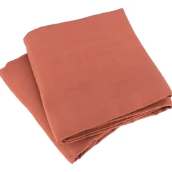 Linnea Parure 260x240 cm MILA polyester micro lavée rouge terracotta 3 pièces Outlet