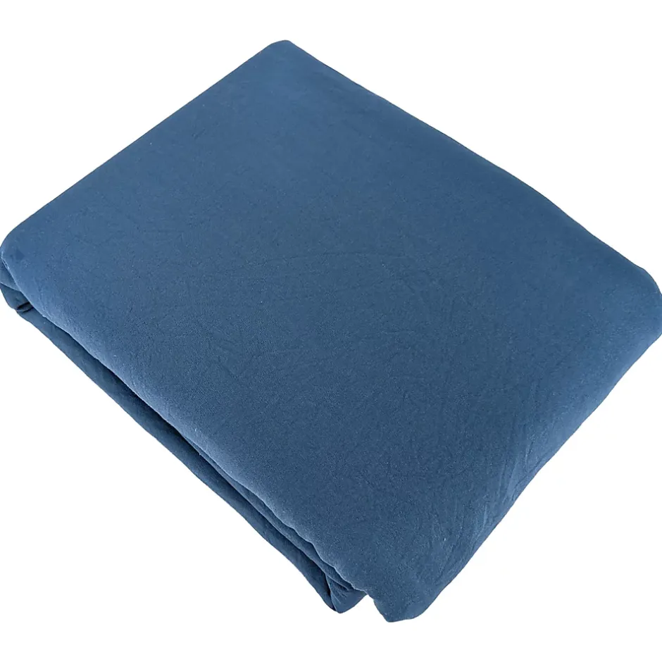Linnea Parure 260x240 cm MILA polyester micro lavée bleu nuit 3 pièces