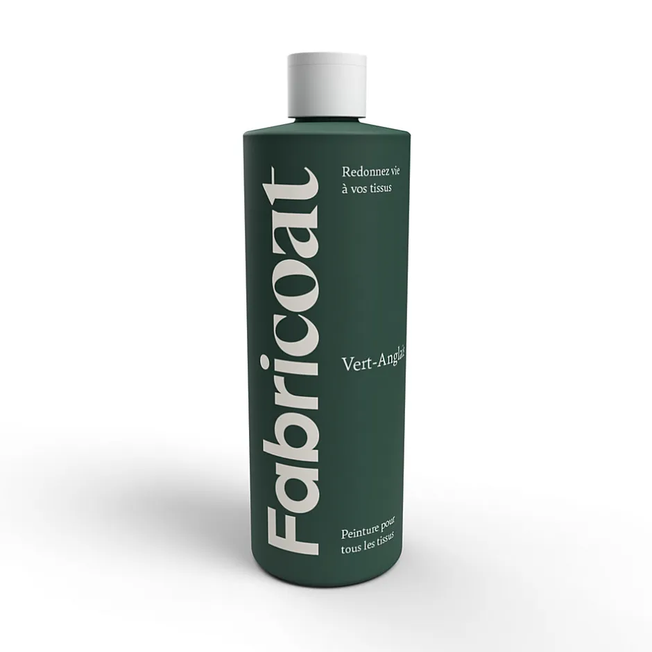 Fabricoat PEINTURE TEINTURE POUR TISSUS 500ml VERT ANGLAIS -