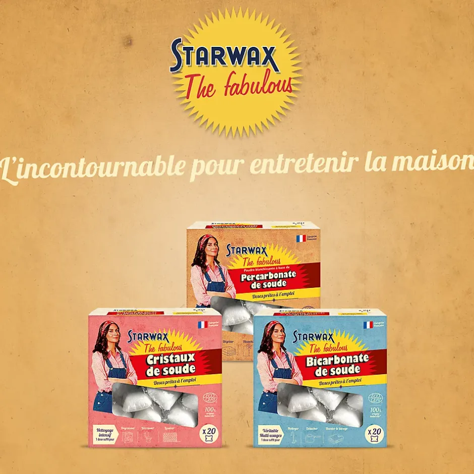 Starwax Fabulous Percarbonate de soude doses 20 x 20g