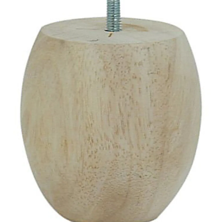 Bar plus Pied de lit boule H. 90 mm x ø85 mm brut