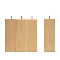 Bellecour Pied de lit carré en bois Hauteur 20 cm (vendu à l'unité) Hot