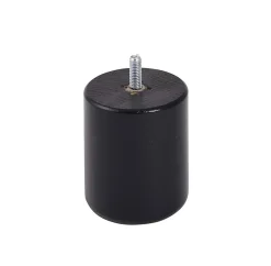 Bar plus Pied de lit cylindrique en hêtre noir H. 8 x Ø6,8 cm Clearance