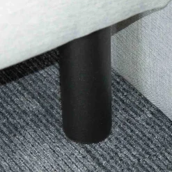 Bellecour Pied de lit cylindrique en métal Noir Hauteur 16 cm (vendu à l'unité) Hot