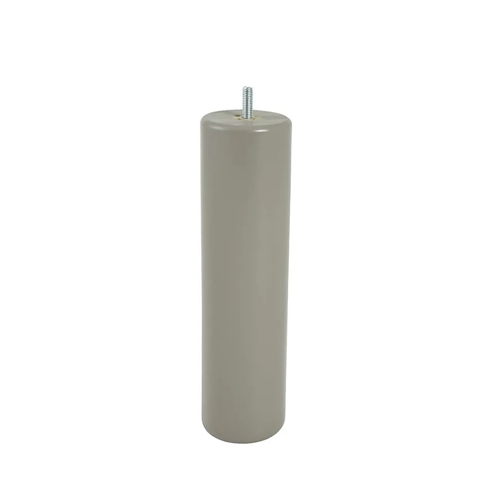 Bar plus Pied de lit cylindrique en hêtre taupe H. 25 x Ø6,8 cm Outlet