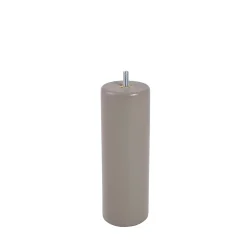 Bar plus Pied de lit cylindrique en hêtre taupe H. 20 x Ø6,8 cm New