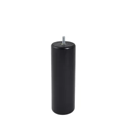 Bar plus Pied de lit cylindrique en hêtre noir H. 20 x Ø6,8 cm Outlet
