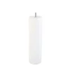 Bar plus Pied de lit cylindrique en hêtre blanc H. 25 x Ø6,8 cm Outlet