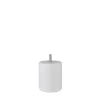 Bar plus Pied de lit cylindrique en hêtre blanc H. 8 x Ø6,8 cm Clearance