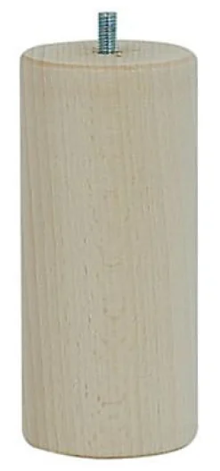 Bar plus Pied de lit cylindrique H. 150 mm x ø70 mm brut