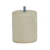 Bar plus Pied de lit cylindrique H. 80 mm x ø68 mm brut