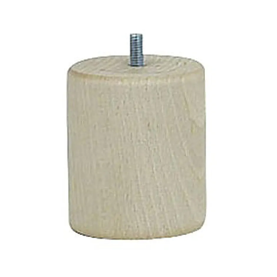 Bar plus Pied de lit cylindrique H. 80 mm x ø68 mm brut