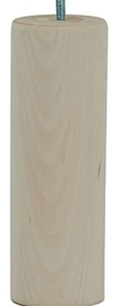 Bar plus Pied de lit cylindrique H. 200 mm x ø70 mm brut