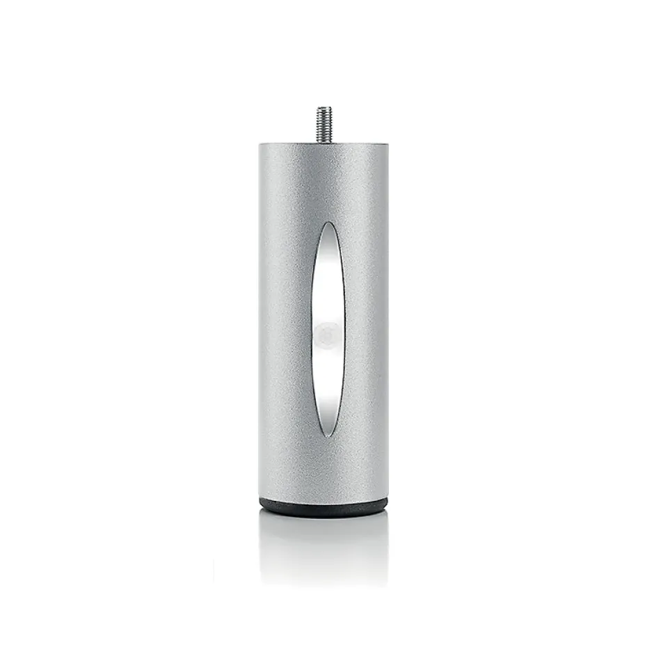 Bellecour Pied de lit cylindrique lumineux Gris Hauteur 16 cm (vendu à l'unité)