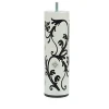 Evoludis Pied de lit motif floral H. 200 mm x ø 60 mm
