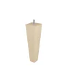 Bar plus Pied de lit pyramide en hêtre texture bois H. 20 x L. 6 cm