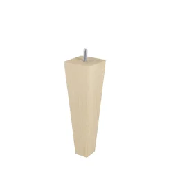 Bar plus Pied de lit pyramide en hêtre texture bois H. 20 x L. 6 cm