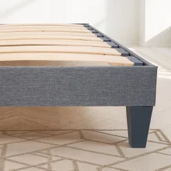 Bellecour Pied de lit triangulaire Gris Hauteur 16 cm (vendu à l'unité)