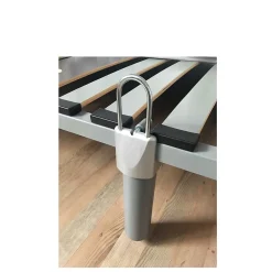 Bar plus Pied de lit universel en hêtre gris H.23 x Ø.6 cm vendu par 3 pièces Clearance