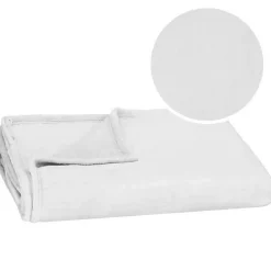 Springos Plaid douillette et douce, couverture épaisse 200 x 220 cm - gris clair New
