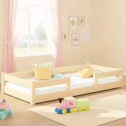Kobi Plancher lit bas Lila 180x80 cm - bois naturel Montessori Best
