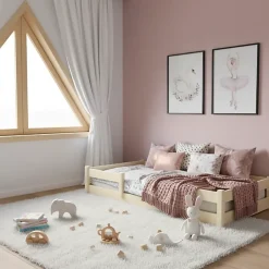 Kobi Plancher lit bas Lila 160x80 cm - Montessori bois naturel New