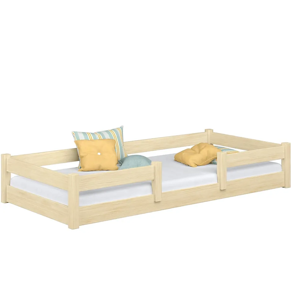 Kobi Plancher lit bas Lila 160x80 cm - Montessori bois naturel New