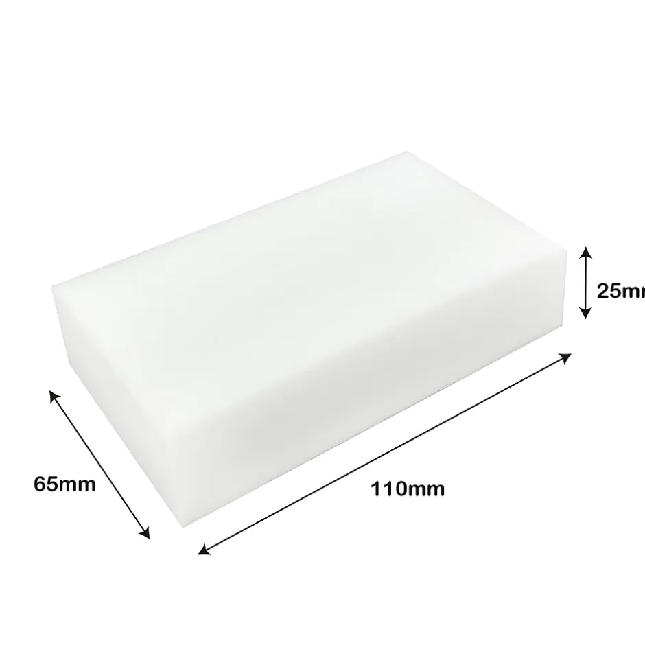 Éponge magique blanc L.11 x l.6,5 x Ép.2,5cm vendue par 3 pièces New