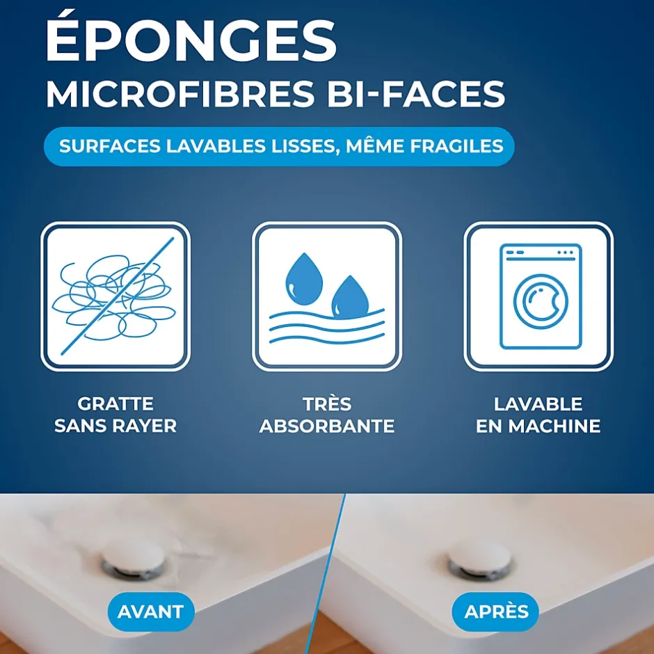 Starwax Éponge microfibres vendue par 2 Hot