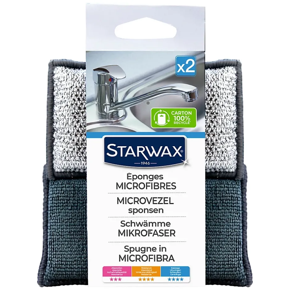 Starwax Éponge microfibres vendue par 2 Hot